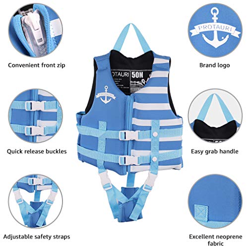 PROTAURI Kids Swim Vest Toddlers Swimming Buoyancy Aid Floation