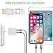 iPhone Charger, YUNSONG 4.2A 21W Dual Port Travel Power Adapter with Nylon Braided Lightning Cable 6FT 2PACK USB Data Sync Charging Cord for iPhone X/8/7/6S/Plus/5S/SE/5C/iPad Air/mini
