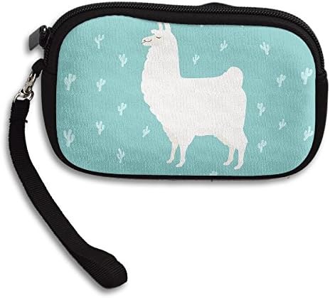 Ming Horse Women/girls Cute Cartoon Lama Cactus Small Purse Zero Wallet
