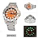 Seiko Men's SRP483 Seiko 5 Automatic Orange Dial Stainless Steel Bracelet Watch