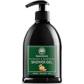 GAIA Oliva Olive Oil Natural Shower Gel with Tangerine, Hydrating, Moisturizing Body Wash for Women & Men, Plant-based Bath & Shower Gel Body Wash for Dry Skin, 16.9 Fl Oz (Pack Of 1)