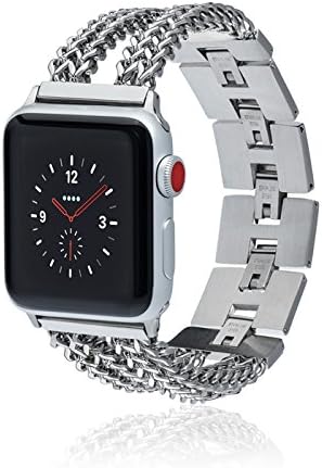 Apple Watch Band - ZICKZACK - 38mm 42mm Stainless Steel Metal Replacement Wristband for Apple Watch Nike+, Series 3, Series 2, Series 1 More Colors Available
