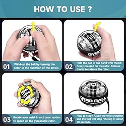 XMALL Wrist Power Gyro Ball, Hand Forearm