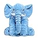 MorisMos Elephant Stuffed Animal Toy Plush Gift Toy for Girlfriend Kids Blue 24 inch (60x45x25cm)