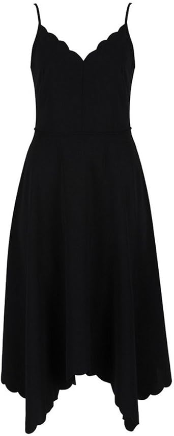 ted baker black scallop dress