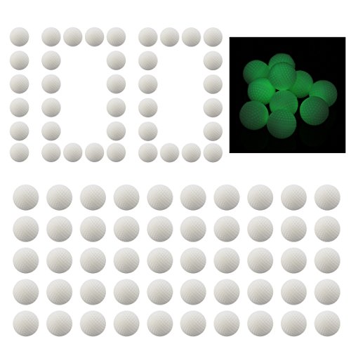 Lingxuinfo Fluorescence Glow in the Dark 100-Round Refill Pack Foam Bullet Ball for nerf rival khaos Apollo Zeus Blaster