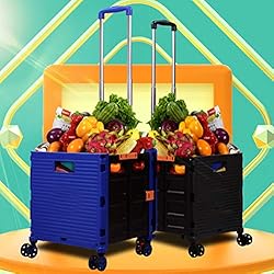 Foldable Utility Cart Folding Portable Rolling