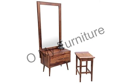 Salivro Round Leg Dressing Table with Wrevy Stool