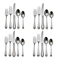 Reed & Barton Hammered Antique 18/10 Stainless Steel - 20 Piece Set (Service for Four)