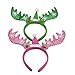 XONOR (Pack of 6) Women Girls Kids Christmas Deer Antlers Costume Ear Party Hair Head Band Prop for Children, Kids