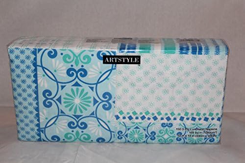 Artstyle Diamonds in the Sky Luncheon Napkins. (150 ct) Strong Premium Disposable Paper Napkins. Thick 3 Ply Absorbent Quality. Perfect Design for Parties, Special Occasions, or Everyday Use.