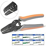 IWISS Mini Micro Open Barrel Crimping Tools Works on AWG28-20 JAM, Molex, Tyco, JST Terminals and Connectors