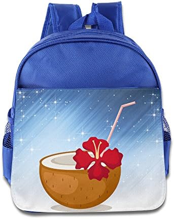 Fgbgh Coconut Drinks Toddler Children School Bags RoyalBlue