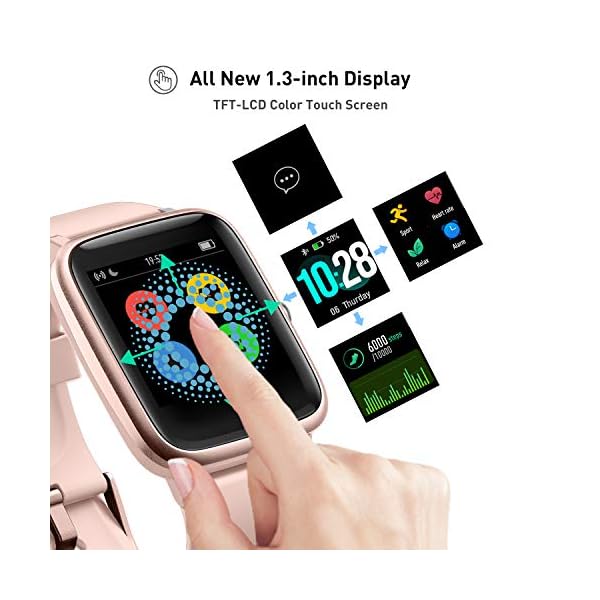 Fitness-Tracker-with-Heart-Rate-MonitorSmart-Watch-Smartwatch-Women-Men-Kids-Waterproof-IP68-GPS-Activity-Tracker-Step-Counter-Sleep-Monitor-StopwatchCalorie-Counter-13-Touch-Screen fitpolo Smart watches for women,Smart watch Men GPS Activity Tracker, Step Counter, Sleep Monitor, Stopwatch,Calorie…