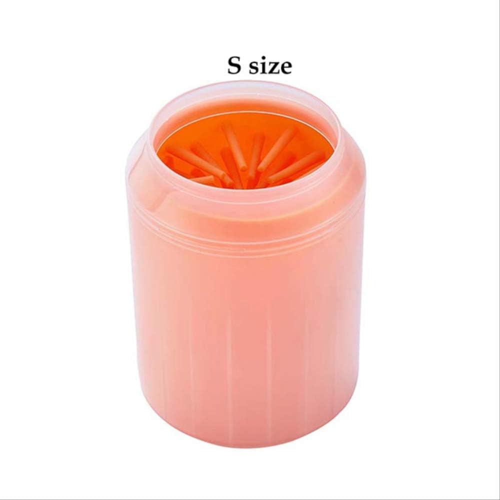 GJNVBDZSF Dog Paw Cleaner, Cleaner Soft Silicone Pet Foot Washer Cup Gentle Bristles Pet Clean Brush Quickly Clean Paws Dog Foot Wash Tool transparent