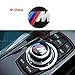 Car IDrive Controller Sticker. Should Fit for BMW Cars with 29mm IDrive Multimedia Button.control Button M Power Performance M-Sport 3D Sticker M 1 3 5 X1 X3 X5 X6 GT