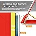 iPad Air 2 Case, Apple iPad Air 2 Case, rooCASE Origami Ultra Slim Fit Thin Lightweight Shell PU Leather Folio Case with Auto Sleep Wake Smart Cover, Red / Yellow (will NOT fit New iPad 2017)