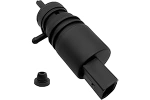 Rebvugr Windshield Washer Pump with Grommet, Washer Fluid Pump, Windshield Wiper Pump Replaces OEM 67128362154 67128377612, W