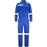 KTWOLEN Mens Workwear Coveralls Work Mechanic Jumpsuits Long Sleeve Coverall Work Wear Multi Pockets