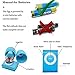 Mini Pocket Massager with Remote Control Color Blue