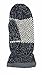 BRUCERIVER Women Snowflake Knit Mittens with Warm Thinsulate Fleece Lining Size L (Black)