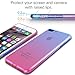 iPhone 8 Plus Case,CLONG iPhone 7 Plus Colorful Clear Slim Case Translucent Impact Resistant Protective Shell Flexible Soft TPU Bumper Cover for Apple iPhone 7 Plus/iPhone 8 Plus 5.5