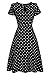 PinkPatty Women's Casual Elegant Retro Polka Dots Short Sleeve Dress