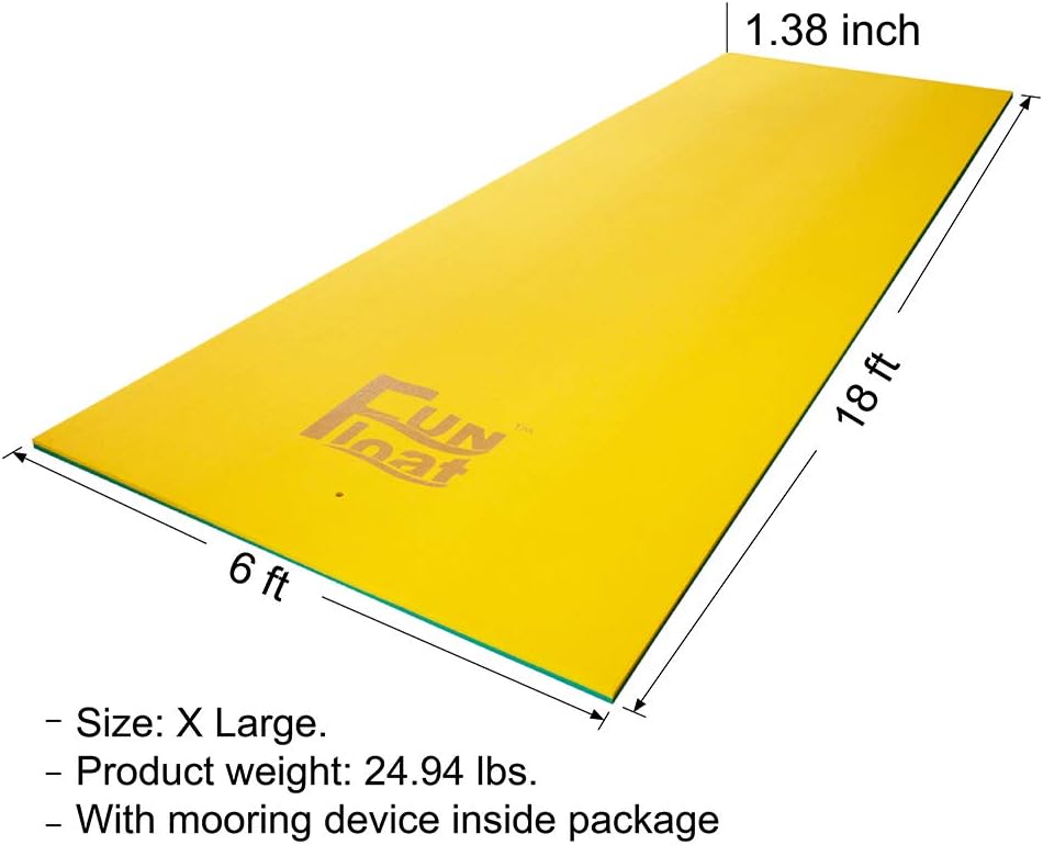 fun float floating water mat swimming island