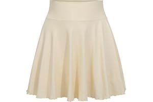 Nabawa Flowy Skirt for Women Tennis Skirt with Pocket Shorts Basic Versatile Stretchy Skorts Cute Mini Pleated Skirts