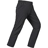 Mens Lightweight Cargo Hiking Patns Outdoor Quick Dry Work Tactical Pants with 6 Pockets Water Resistant Fishing Travel Pants