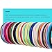 Mudder 34 Pieces 10 mm Baby Girl Satin Headbands Ribbon Covered 36 cm Perimeter Hair Accessories, Multicolor (Multicolor)
