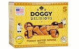 Doggy Delirious Peanut Butter Banana Flavour Bones, For Dogs, 5lbs