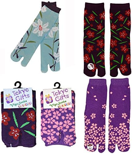 [Vigo Socks] Flip Flop Socks 3 Pairs Set, Sandal Tabi Socks