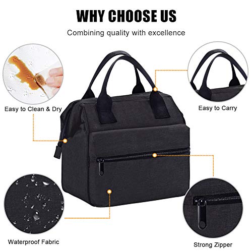 Srise Lunch Box Insulated Lunch Bag For Men and Women Meal Prep Lunch Tote Boxes - Thumbnail 2