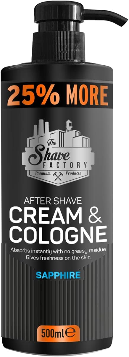 The Shave Factory After Shave Cream & Cologne Ruby 500ml 25% MORE