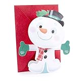 Hallmark Displayable Christmas Card for Kid with Song (Snowman Plays We Wish You A Merry Christmas)