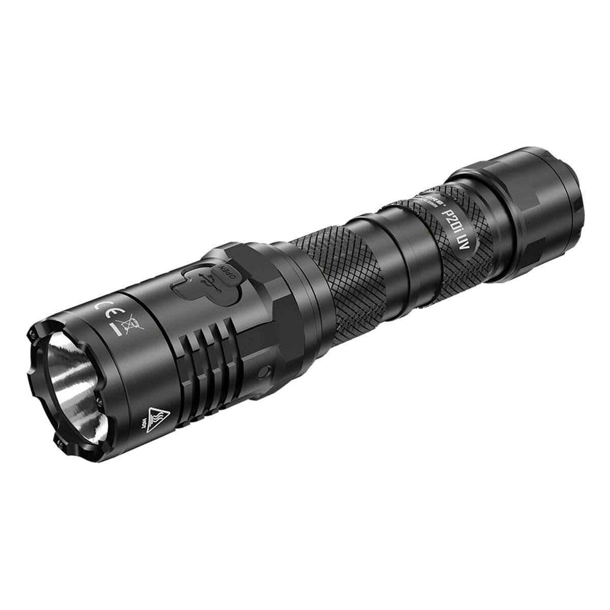 Nitecore Unisex's P20i White, and, UV, Dual, Output, Torch, Black, One Size, P20IUV