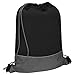 G4Free 15L Drawstring Backpack 15L&20L Cinch Bag String Backpack Gym Bag for Men Women Nylon (Grey/Black)