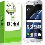 Galaxy S7 Edge Screen Protector, IQ Shield LiQuidSkin (Case Friendly) Full Coverage Screen Protector for Galaxy S7 Edge HD Clear Anti-Bubble Film - with
