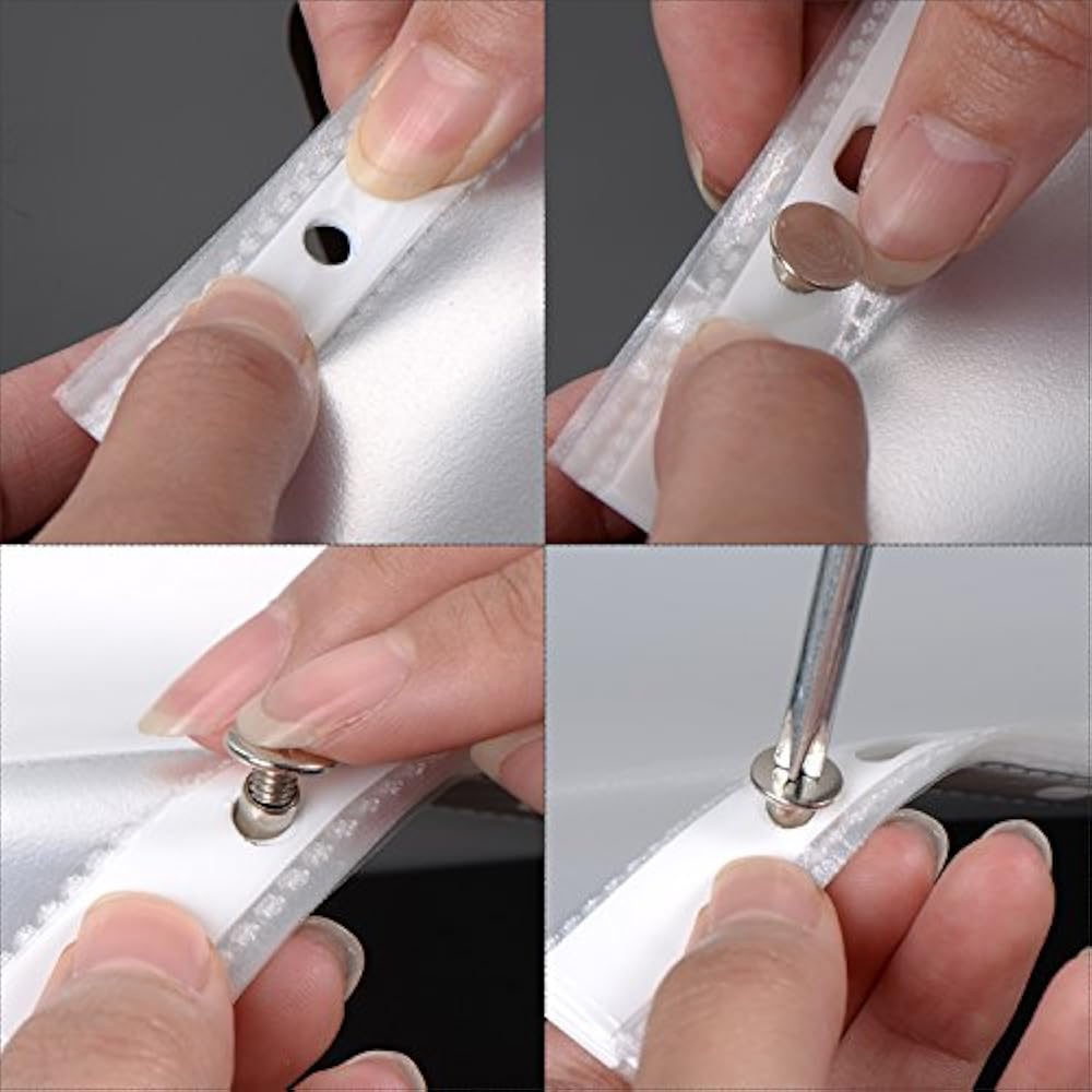 Open Back Chicago Screws Solid Belt Tack Post Fastener Leather Repair