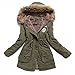 Women's Winter Mid-length Hooded Cotton-padded Coats Jackets