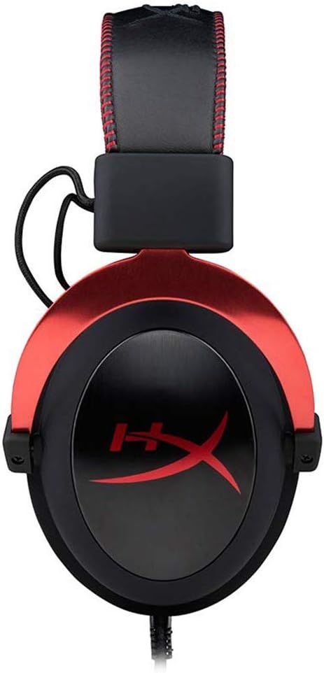 HyperX Cloud II - Gaming Headset, 7.1 Surround Sound, Memory Foam Ear Pads, Durable Aluminum Frame, Detachable Microphone, Works with PC, PS4, Xbox One - Red: Computers & Accessories