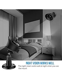 Soporte de pared de plástico resistente y ajustable para interiores y exteriores y funda de silicona para cámara Yi Home 1080p 720p