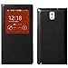 Luxury Leather Smart S View Flip Cover Folio Case For Samsung Galaxy Note 3 - Black