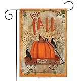 Prized Pumpkin Fall Garden Flag Primitive Autumn 12.5