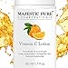 Majestic Pure Vitamin C Lotion Moisturizer for Face and Neck Age Defying, Reduces the Appearances of Wrinkles, Fine Lines and Dark Spots - 50ml