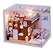 Flever Dollhouse Miniature DIY House Kit Creative Room With Furniture and Cover for Romantic Artwork Gift(Little Friends)