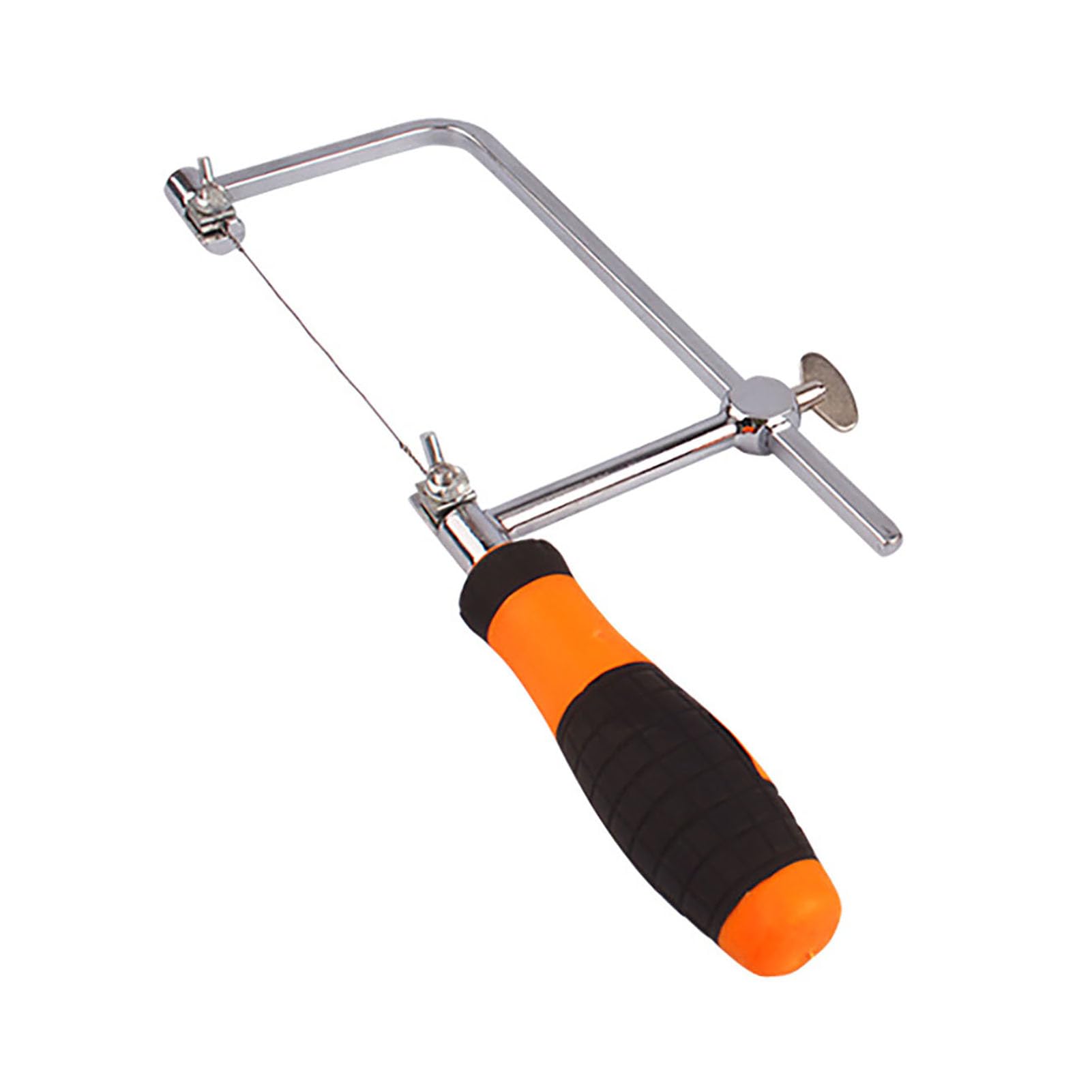 Photo 1 of ***MISSING SAW BLADE*** Oubit Coping Saw Heavy Duty Metal Woodworking Hand Saw Fast Cutting Non-slip Hacksaw, 5 Replacement Blades Set, For Woodworking Jewelry Plastic Metal Wood Cutting Crafts Making