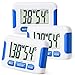 Mudder Magnetic Digital Kitchen Cooking Timer with Loud Alarm and Big Screen, 3 Pack (Blue)