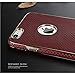 iPhone 6 Case iPhone 6s Case,Mosafe Ultra-thin Hybrid Woven Leather Texture TPU Protective Skin Case Cover for Apple iPhone 6 Apple iPhone 6s 4.7 Inch(Wine Red)